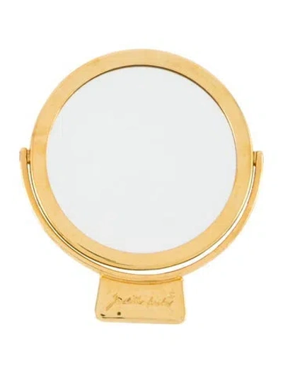 Pre-owned Judith Leiber Gold Mirror Bag Accessory