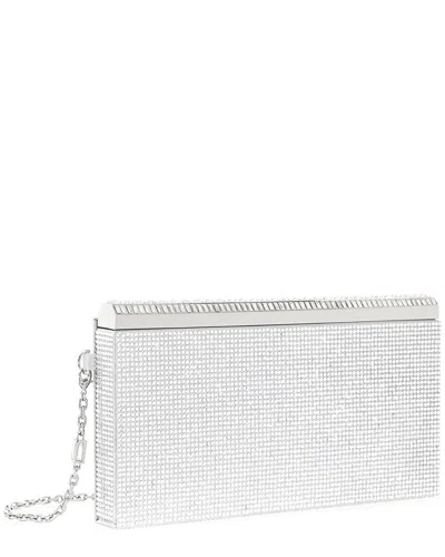 Judith Leiber Grace Fullbead Clutch In White