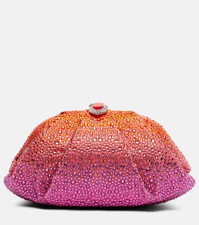 Judith Leiber Gradient Perry Crystal-embellished Clutch In Multi