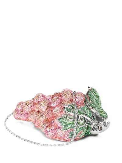 Judith Leiber Grapes Koshu Crystal-embellished Clutch Bag In Pink