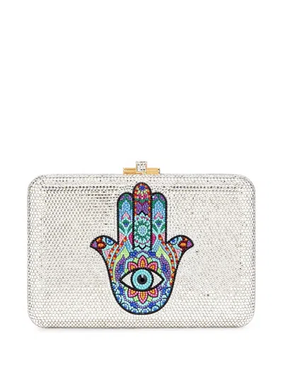Judith Leiber Hamsa Crystal-embellished Mini Bag In Multi