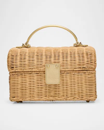 Judith Leiber Isla Basket Rattan Top-handle Bag In Cnatu