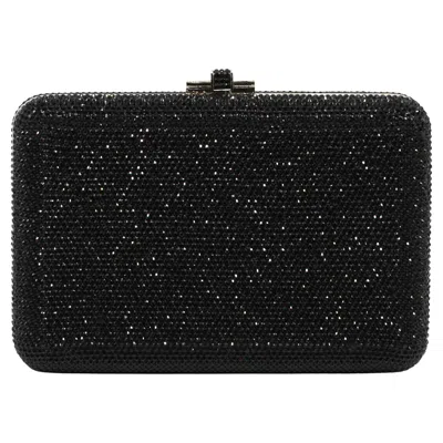 Pre-owned Judith Leiber Judith Lieber Black Minaudiere Evening Bag