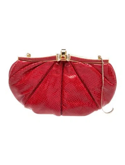 Pre-owned Judith Leiber Karung Evening Bag