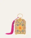 Judith Leiber Lantern Divine Crystal Embellished Clutch In Champagne Aurum Mult