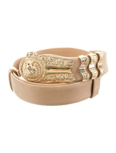 Pre-owned Judith Leiber Leather Belt In Neutral