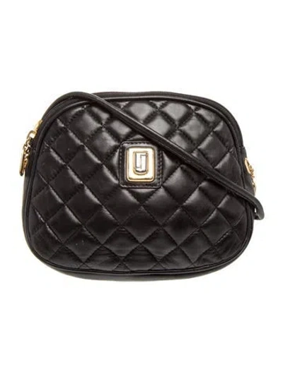 Pre-owned Judith Leiber Leather Crossbody Bag In Black