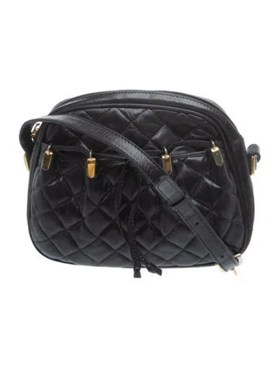 Pre-owned Judith Leiber Leather Crossbody Bag In Black