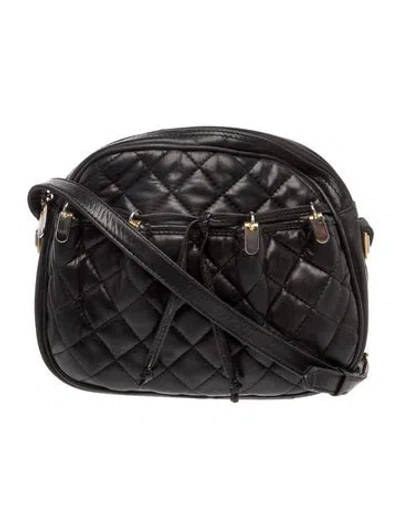 Pre-owned Judith Leiber Leather Crossbody Bag In Black