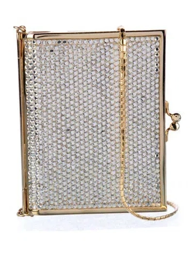 Pre-owned Judith Leiber Leather Pouch In Gold