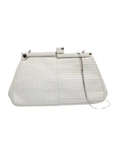 Pre-owned Judith Leiber Leather Shoulder Bag In Transparent
