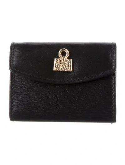 Pre-owned Judith Leiber Leather Wallet In Black