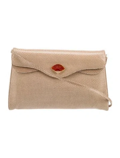 Pre-owned Judith Leiber Lizard Evening Bag In Green