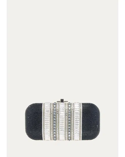 Judith Leiber Long Slide Crystal Clutch Bag In Multi