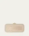 Judith Leiber Long Slide Crystal Minaudiere In Champagne Prosecco
