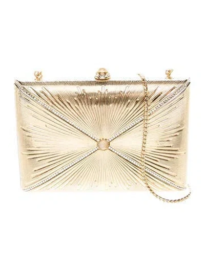 Pre-owned Judith Leiber Metal Clutch In Gold/metallic