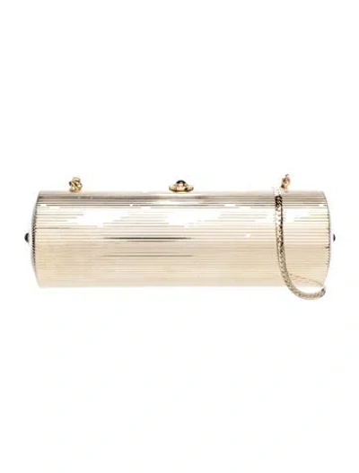 Pre-owned Judith Leiber Metal Evening Bag In Gold/metallic