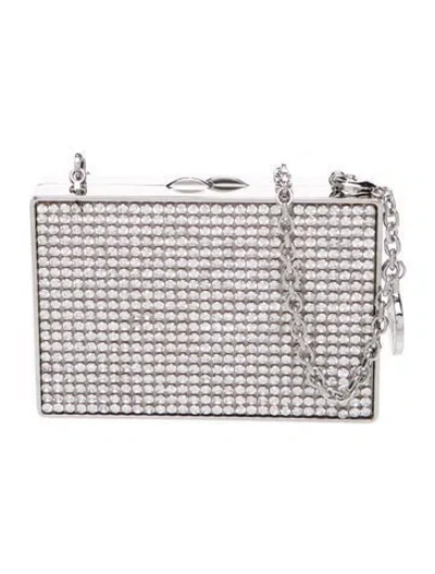 Pre-owned Judith Leiber Metal Evening Bag In Metallic/silver