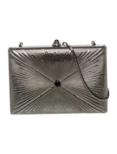 Pre-owned Judith Leiber Metal Evening Bag Vintage In Gold