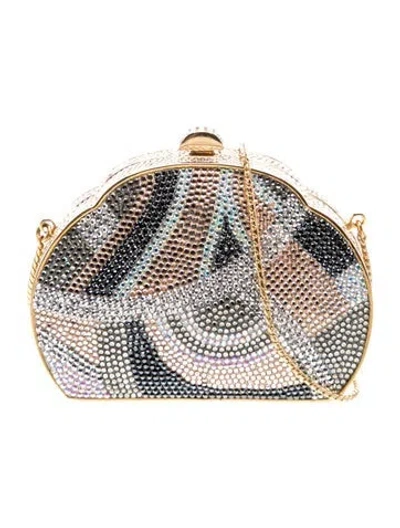 Pre-owned Judith Leiber Metal Messenger Bag In Pink