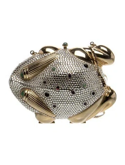 Pre-owned Judith Leiber Metal Minaudière