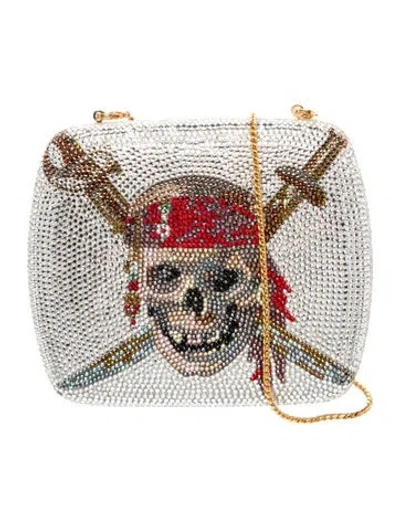 Pre-owned Judith Leiber Metal Minaudière In Multi