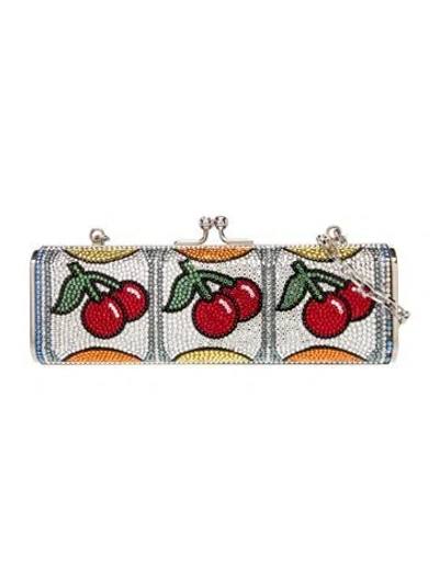 Pre-owned Judith Leiber Metal Minaudière In Multi