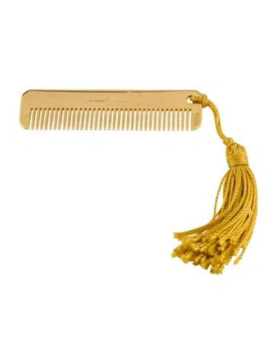 Pre-owned Judith Leiber Metal Mini Travel Comb