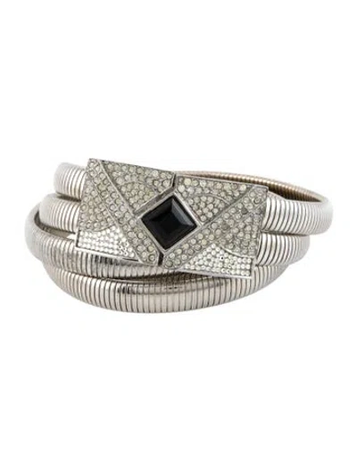 Pre-owned Judith Leiber Metal Waist Belt In Multi