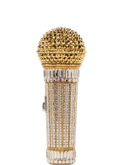 Judith Leiber Microphone Diva Crystal-embellished Mini Bag In Multi