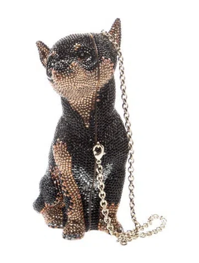 Pre-owned Judith Leiber Minaudière In Black