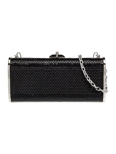 Pre-owned Judith Leiber Minaudière In Black
