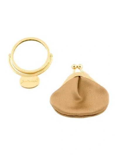 Pre-owned Judith Leiber Mini Bag And Mirror Bag Accessories In Gold