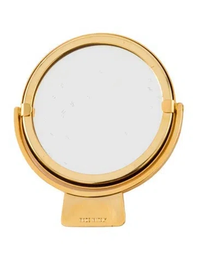 Pre-owned Judith Leiber Mini Mirror In Gold