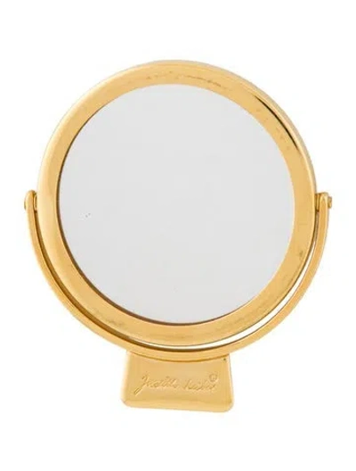 Pre-owned Judith Leiber Mirror In Gold