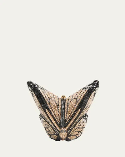 Judith Leiber Monarch Butterfly Crystal Clutch Bag In Black Pattern