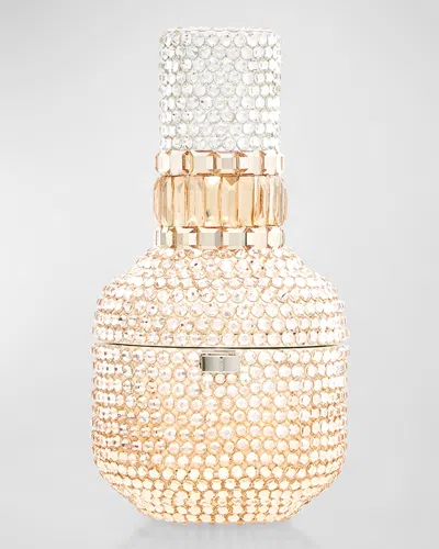 Judith Leiber Nail Polish Crystal Pillbox In Silver Prosecco