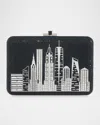Judith Leiber Nyc Night Slim Crystal Clutch Bag In Sjtmt