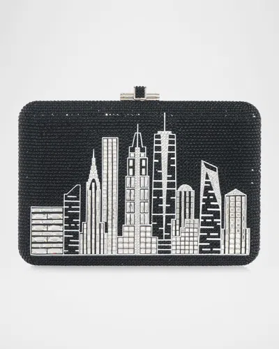 Judith Leiber Nyc Night Slim Crystal Clutch Bag In Sjtmt