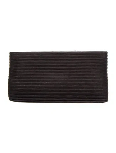 Pre-owned Judith Leiber Nylon Clutch In Black