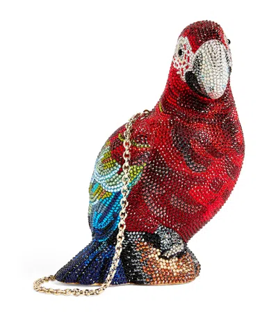 Judith Leiber Parrot Clutch Bag In Red