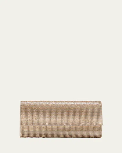 Judith Leiber Perry Beaded Crystal Clutch Bag In Champagne Prosecco