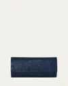 Judith Leiber Perry Beaded Crystal Clutch Bag In Blue