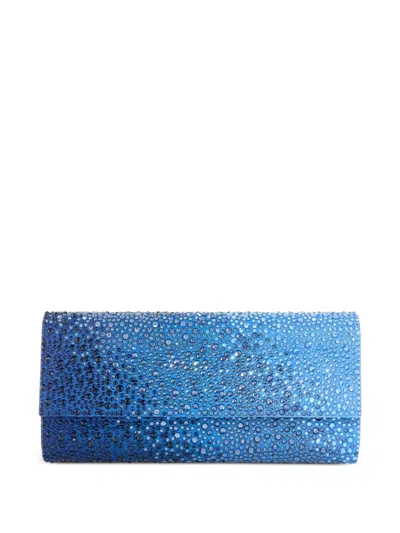 Judith Leiber Perry Crystal-embellished Crossbody Bag In Blue
