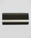 Judith Leiber Women's Perry Satin & Crystal Clutch In Silver Black
