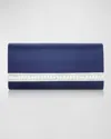Judith Leiber Women's Perry Satin & Crystal Clutch In Silver/navy