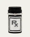 Judith Leiber Prescription Bottle Rx Crystal Pillbox In Noir