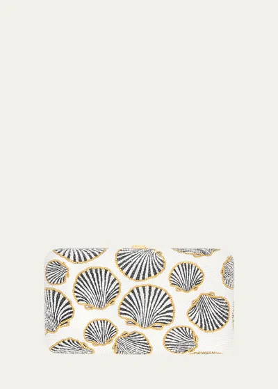 Judith Leiber Midnight Mollusk Clutch Bag In Champagne