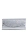 Judith Leiber Rhinestone Taylor Clutch Bag In Silver