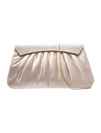 Pre-owned Judith Leiber Satin Clutch In Pink